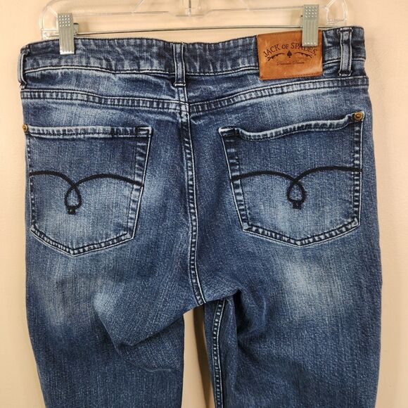 Jack Of Spades The High Roller 5 Pocket Style Straight Leg Denim Jeans 32x34 - Picture 4 of 12